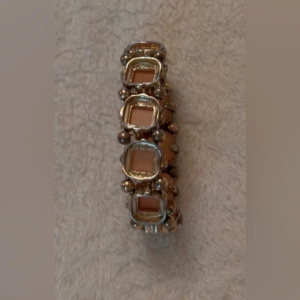 Elegant Antiqued Gold and Brown Bracelet